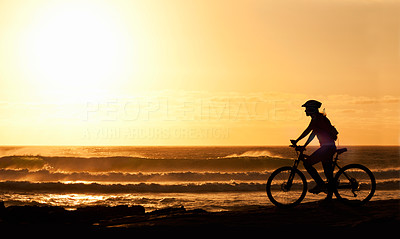 Cycling off into the sunset