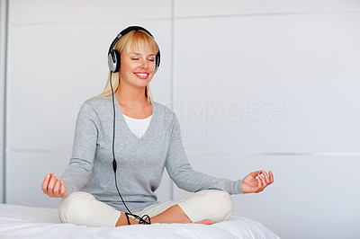 Woman enjoying music