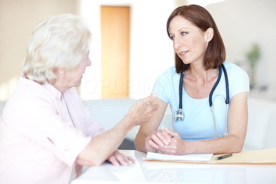Airing her medical concerns to a trusted physician