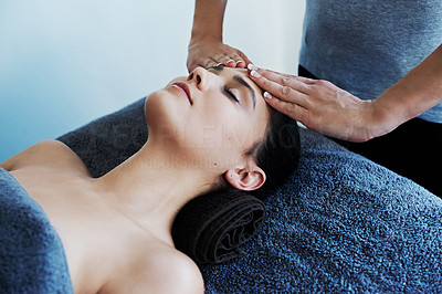 Melting away stress with a head massage