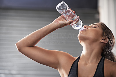 Keeping her body hydrated