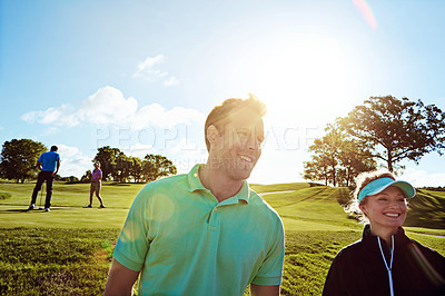 Life\'s good when you\'re playing golf
