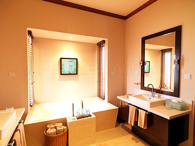 Luxury bathroom with hand wash basin