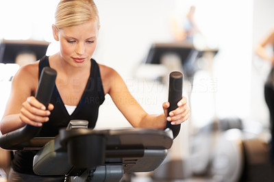 Using the exercise bike is a great workout