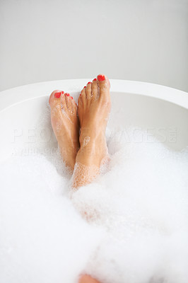 Relaxed in the bath