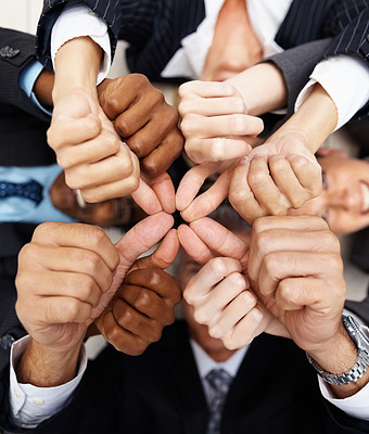 Group of hands gesturing together