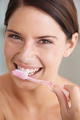 She\'s all about dental hygiene