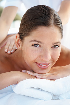 Pleasurable: Pretty young woman at the day spa