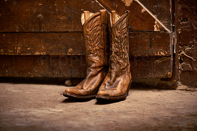 The only footwear for a cowboy