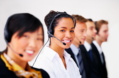 Helpdesk or support operator