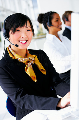 Helpdesk or support operator