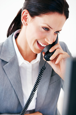 Female professional on phone