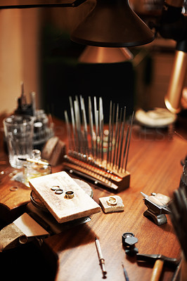 Assortment of jeweler\'s tools